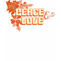 RetroFlowerHippieOrange t-shirts by ArtLifeCafe RetroFlowerHippieOrange t-shirts