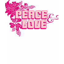RetroFlowerHippiePink t-shirts