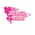 RetroFlowerHippiePink t-shirts by ArtLifeCafe RetroFlowerHippiePink t-shirts