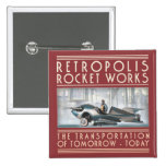 Retropolis Rocket Works Square Button