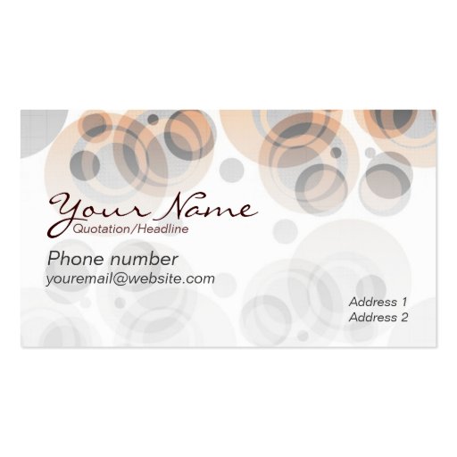 RetroRounds Business Card (front side)