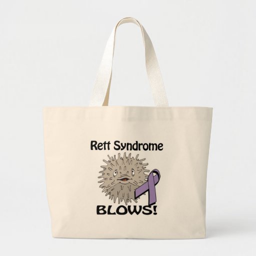 Rett Syndrome Blows Awareness Design Tote Bag