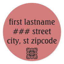 return address label - personalize info stickers