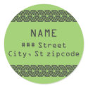 return address label - personalize stickers