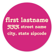 return address label - personalize stickers