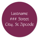 round_sticker - return address label - personalize