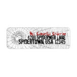 Return Address Label, Spiderweb, Halloween Party