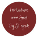 return address label stickers by rubymonkey return address label stickers