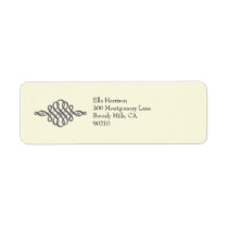 Return Address Label // The Elegant Collection