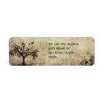 Return Address Label with Birds and Tree Avery Lab