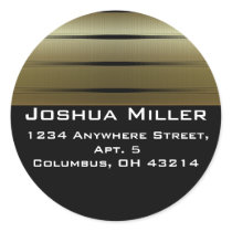 Return Address Labels :: Gold Stripes D3 stickers by mrssocolov2 Return Address Labels :: Gold Stripes D3 stickers