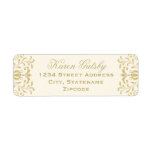 Return Address Labels | Gold Vintage Glamour