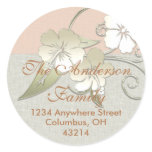 Return Address Labels :: Golden Hawaiian Flowers stickers