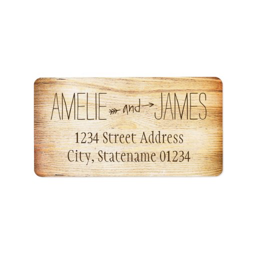 Return Address Labels Rustic Wood Design Zazzle