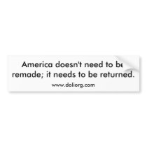 Return America Bumper bumper stickers by ccarpenter13 Return America Bumper bumper stickers