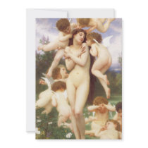 Return of Spring (Le Printemps) by Bouguereau Custom Invite