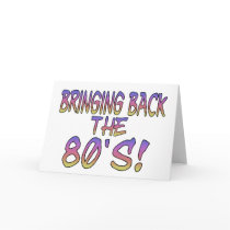 Return Of The 80's Greeting Cards