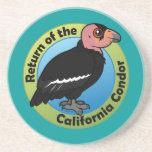 Return of the California Condor Sandstone Drink Coaster