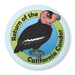 Return of the California Condor Round Magnet