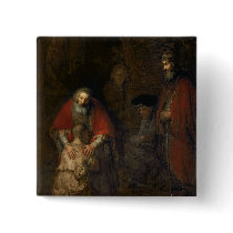 Return of the Prodigal Son, c.1668-69 Pinback Button