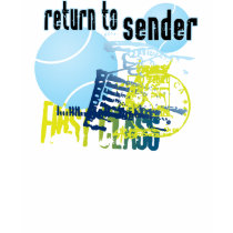 Return to Sender Tennis Tee t-shirts