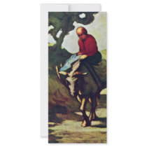 Returning Home From The Market,  By Daumier Honoré Custom Rack Cards