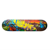 Reunión de mentes - arte de la pintada Sk8 Patineta Personalizada