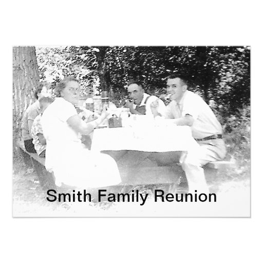 Reunion Dinner Picture Invitation (front side)