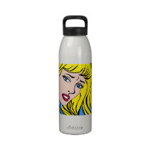 Reusable Water Bottle - Pop Art Blonde