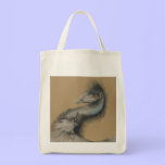 Reuse and Recycle Emu  Grocery Bag bags