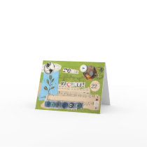 "reuse, recycle!" notecard