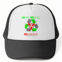 REUSE. REDUCE. REANIMATE. hats