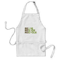 Reuse Reduce Recycle T-shirt aprons by earthday Reuse Reduce Recycle T-shirt aprons