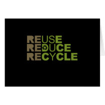 Reuse Reduce Recycle T-shirt cards