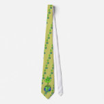Reuse Reduce Recycle Tree Earth Globe Custom Ties