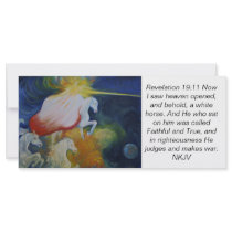 Rev. 19:11 scripture card, Return of the King Rack Card