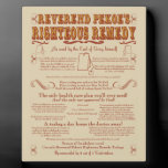 Rev. Pekoe's Remedy plaques