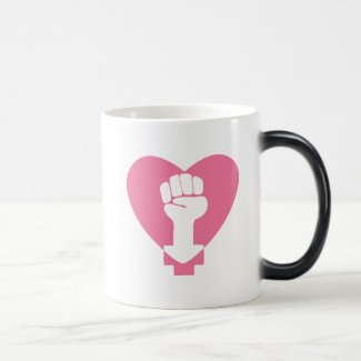 Reveal Your Passion Women's Rights Heart Magic Mug