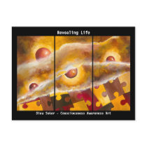 Revealing Life trio Dina Soker postcard