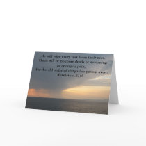 Revelation 21:4 greeting card