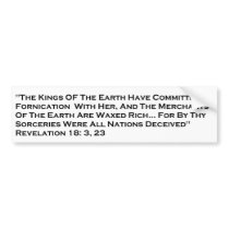 Revelation/City of Babylon Bumper Sticker
