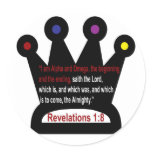 Revelations 1: 8  the crown stickers