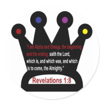 Revelations 1: 8 the crown stickers by marcya7 Revelations 1: 8 the crown stickers