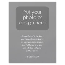REVELATIONS 3:20 Bible Verse Personalized Flyer