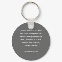 REVELATIONS 3:20 Bible Verse keychains by Christianity REVELATIONS 3:20 Bible Verse keychains