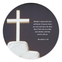 REVELATIONS 3:20 Bible Verse Sticker