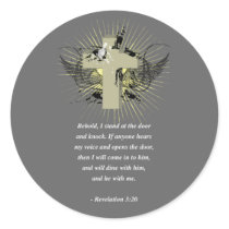REVELATIONS 3:20 Bible Verse Stickers