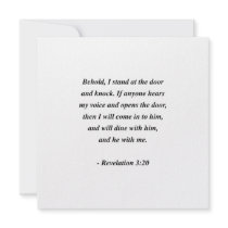 REVELATIONS 3:20 invitations
