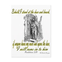 Revelations 3:20 postcards