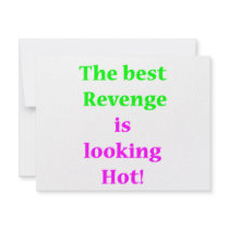 Revenge:  Looking Hot invitations